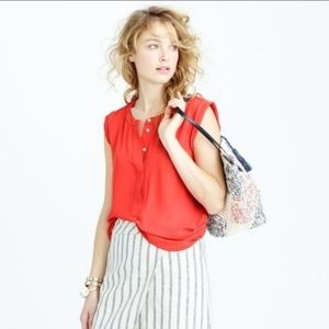 J Crew Drapey Popover Shirt Size 00